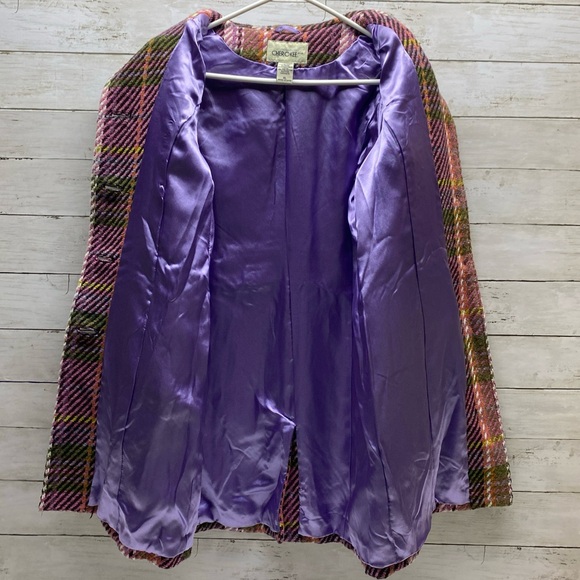 Cherokee Girls Kids Youth Multicolor Coat XL Wool Blend Buttons Pockets - Picture 7 of 16